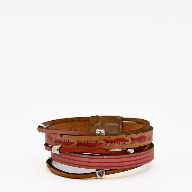 luisa-paix-o-bijoux-bracelet-li-ge-5-lani-res-argent-21cm image 1