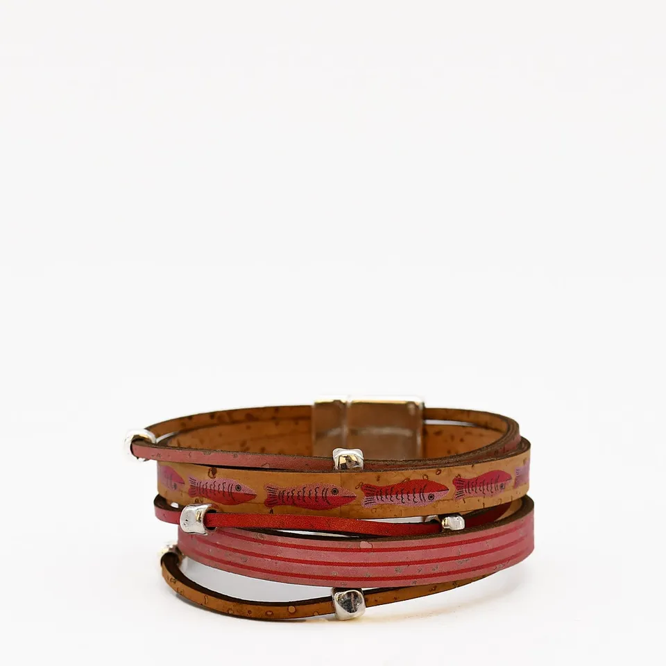 luisa-paix-o-bijoux-bracelet-li-ge-5-lani-res-argent-21cm image 1