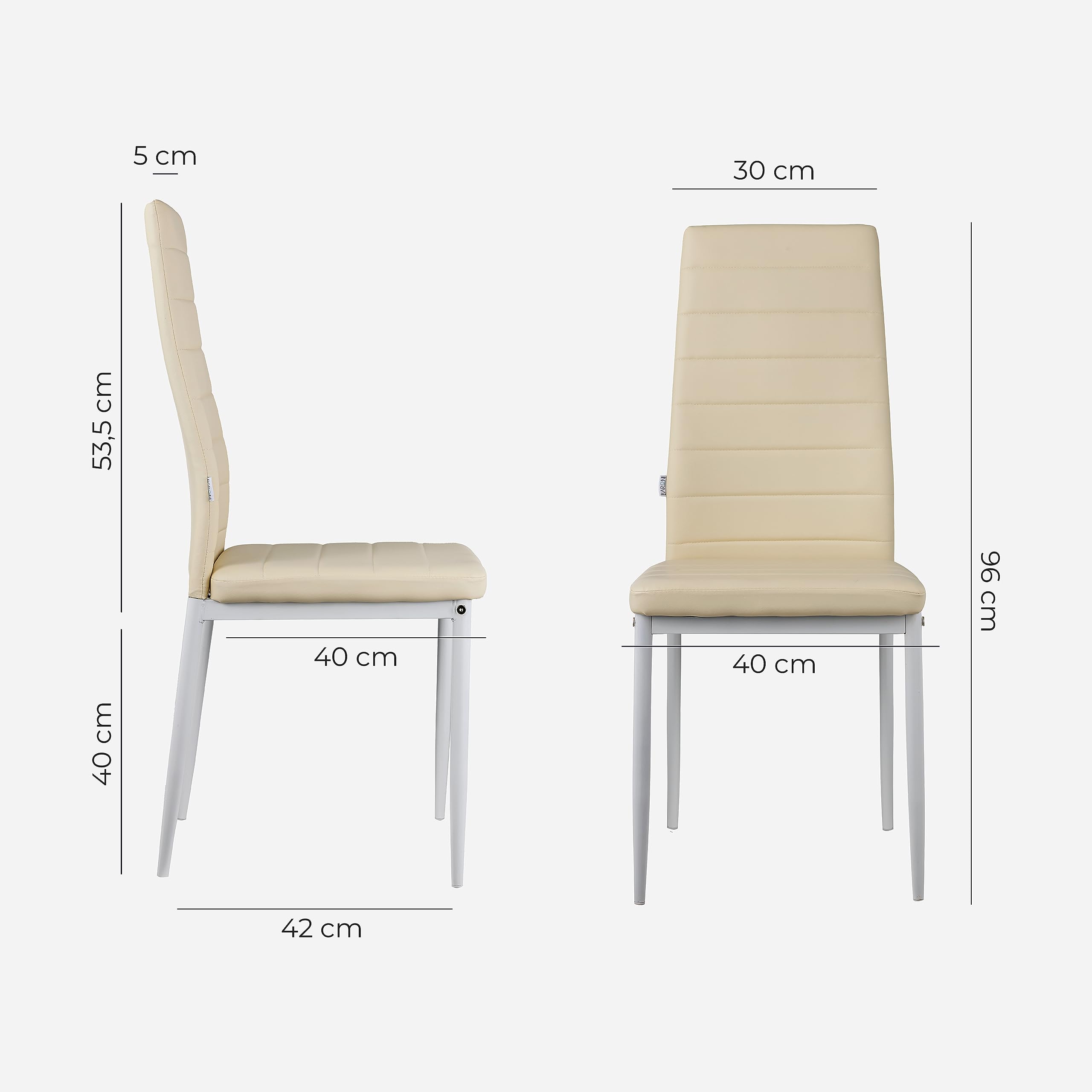 baroni-home-sedie-lot-4-chaises-salle-manger-beige-40x42x96-cm image 3