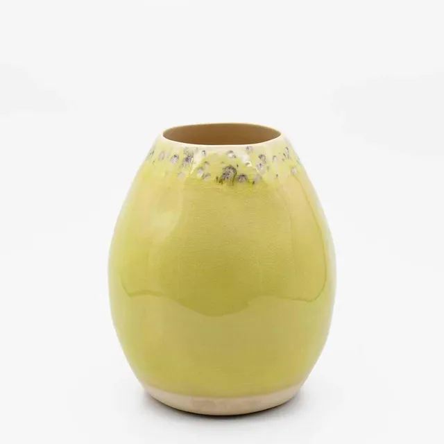 luisa-paix-o-madeira-vase-ovale-gr-s-jaune-21cm image 1