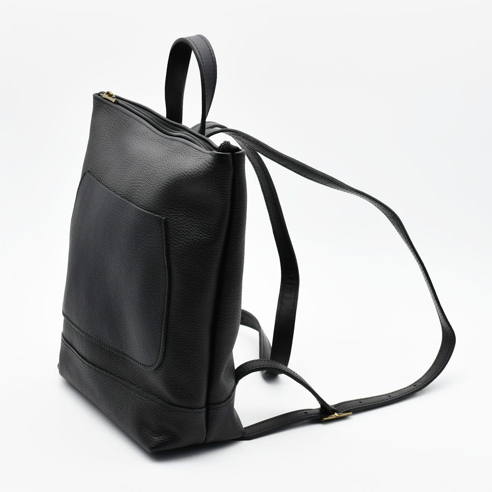 luisa-paix-o-sac-dos-cuir-grain-noir-doubl-coton image 3