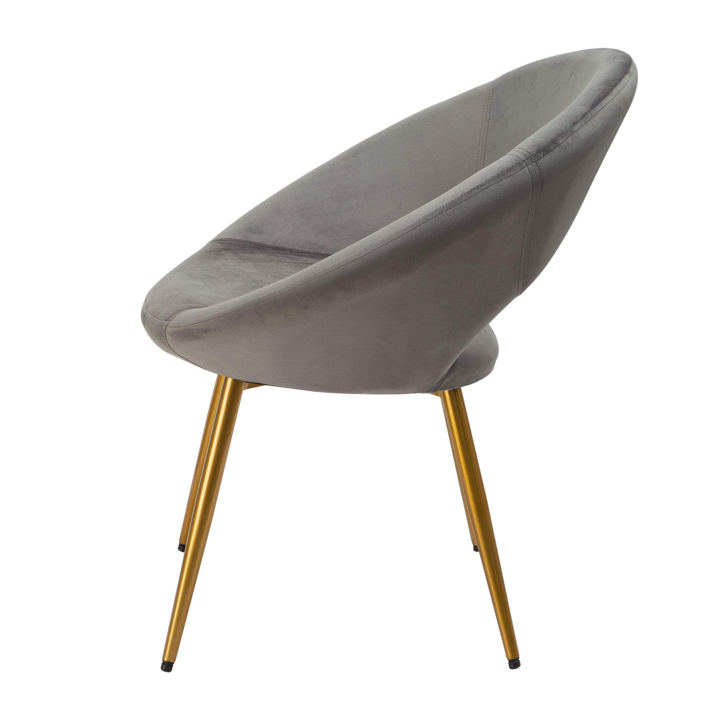 baroni-home-poltrone-fauteuil-velours-rond-gris-55x58x78-cm-pieds-or image 8