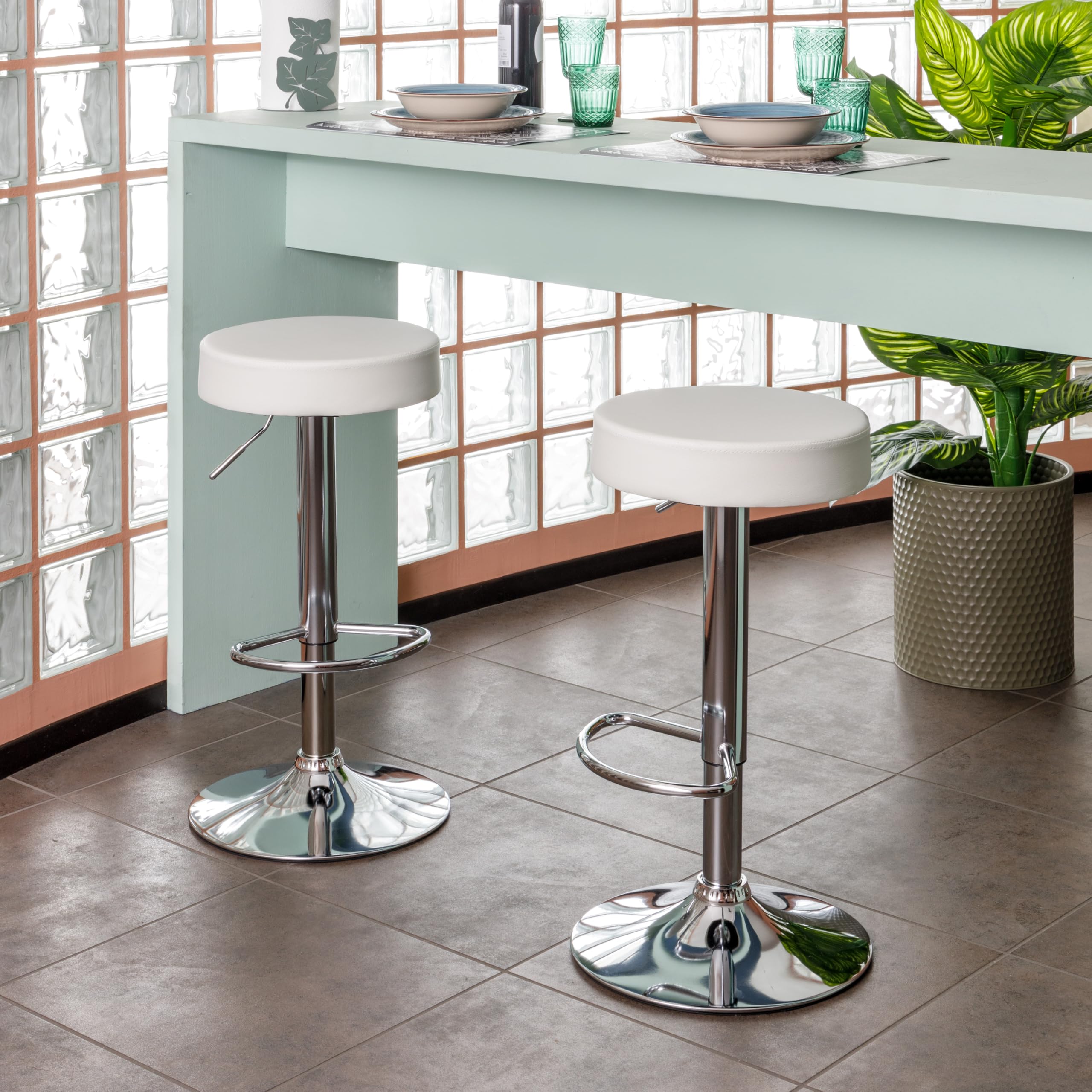 baroni-home-sedie-tabouret-de-bar-blanc-r-glable-59-79-cm image 2