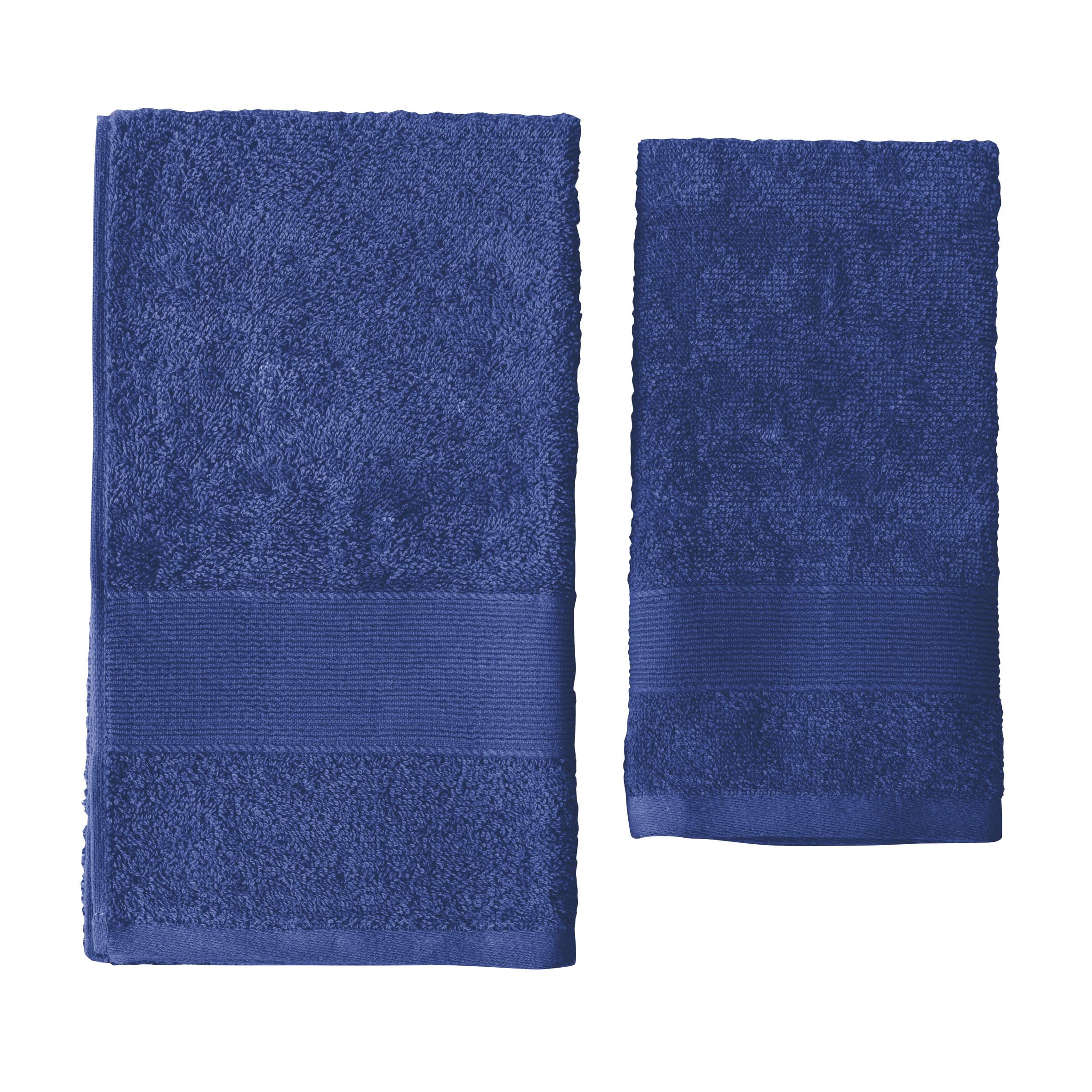baroni-home-lot-2-serviettes-coton-bleu-clair-visage-invit image 2