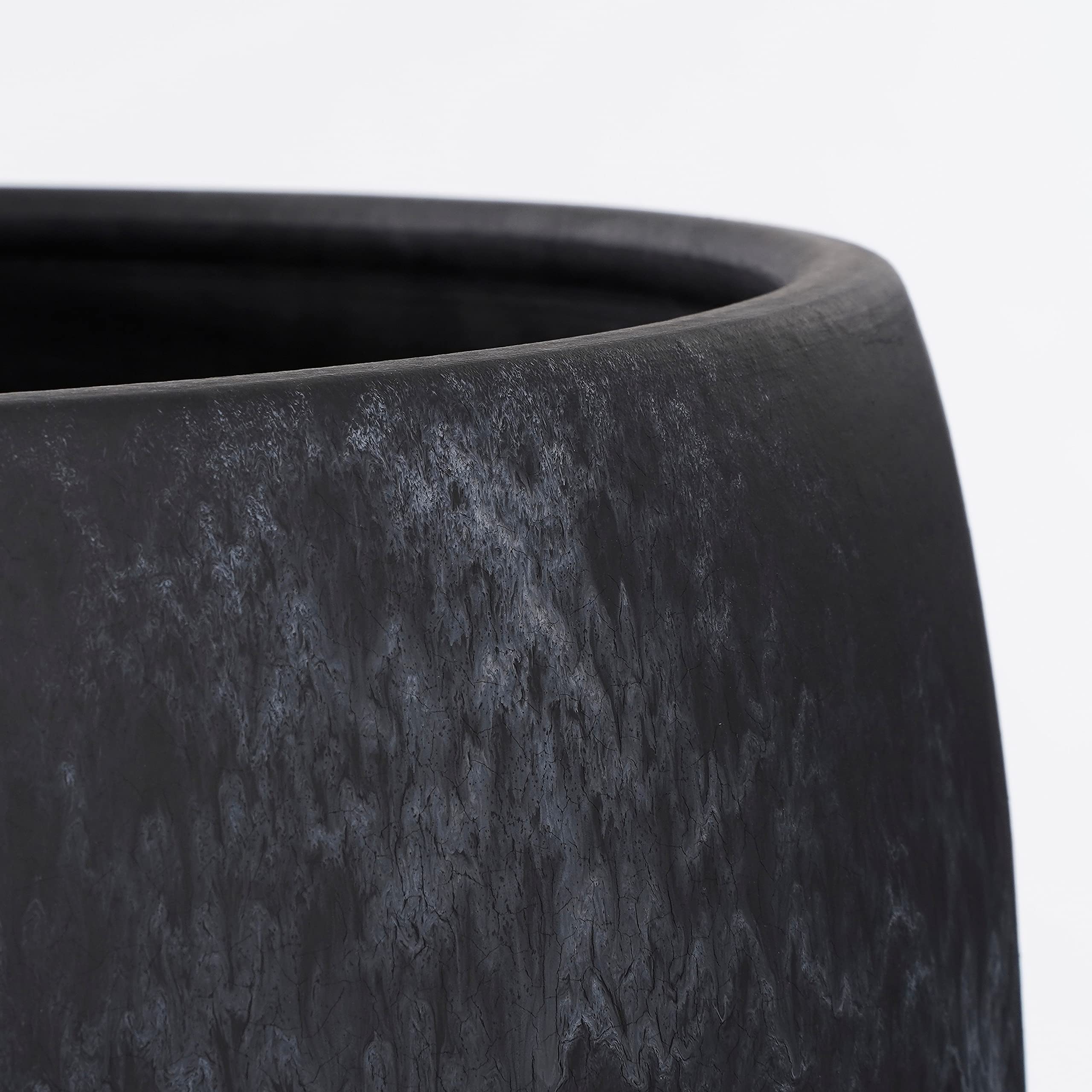 mica-decorations-lester-pot-de-fleurs-terre-cuite-noir-35-cm image 2