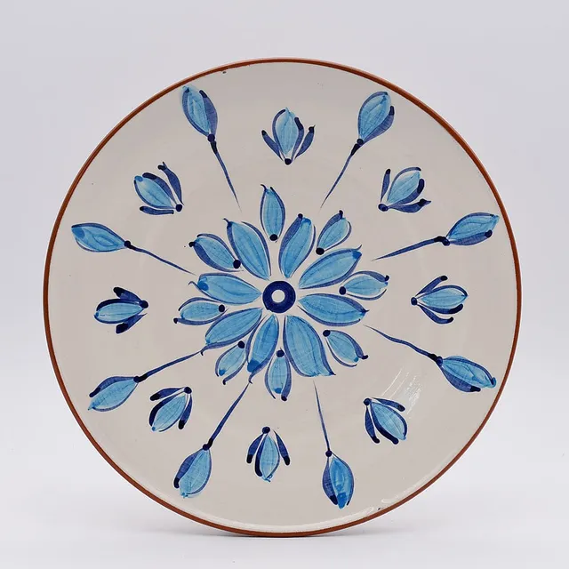 luisa-paix-o-vaisselle-assiette-terre-cuite-28cm-turquoise-plat image 1
