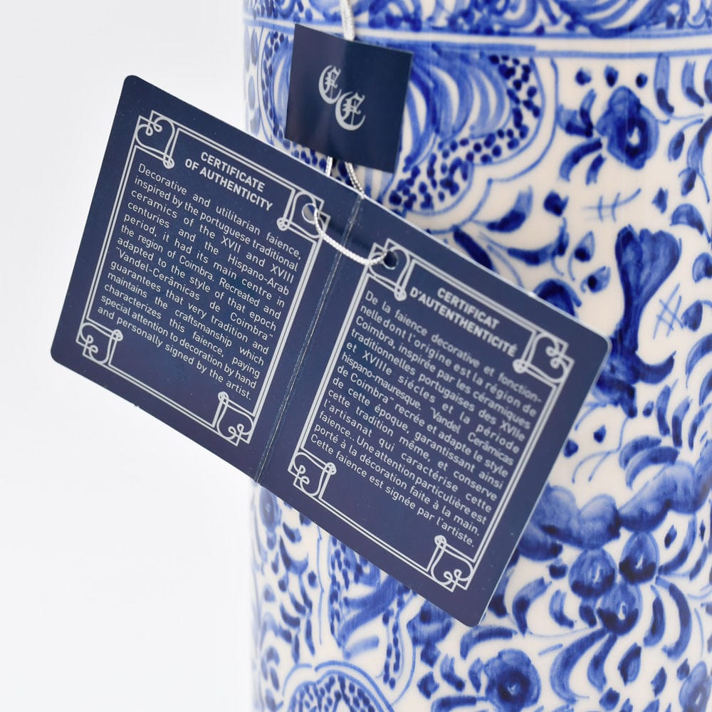 luisa-paix-o-coimbra-vase-c-ramique-bleu-24-cm-peint-main image 6