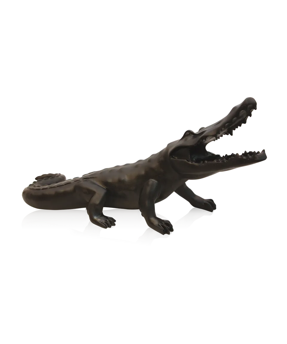 daum-art-cristal-wild-crocodile-noir-richard-orlinski-99-ex-cristal image 1
