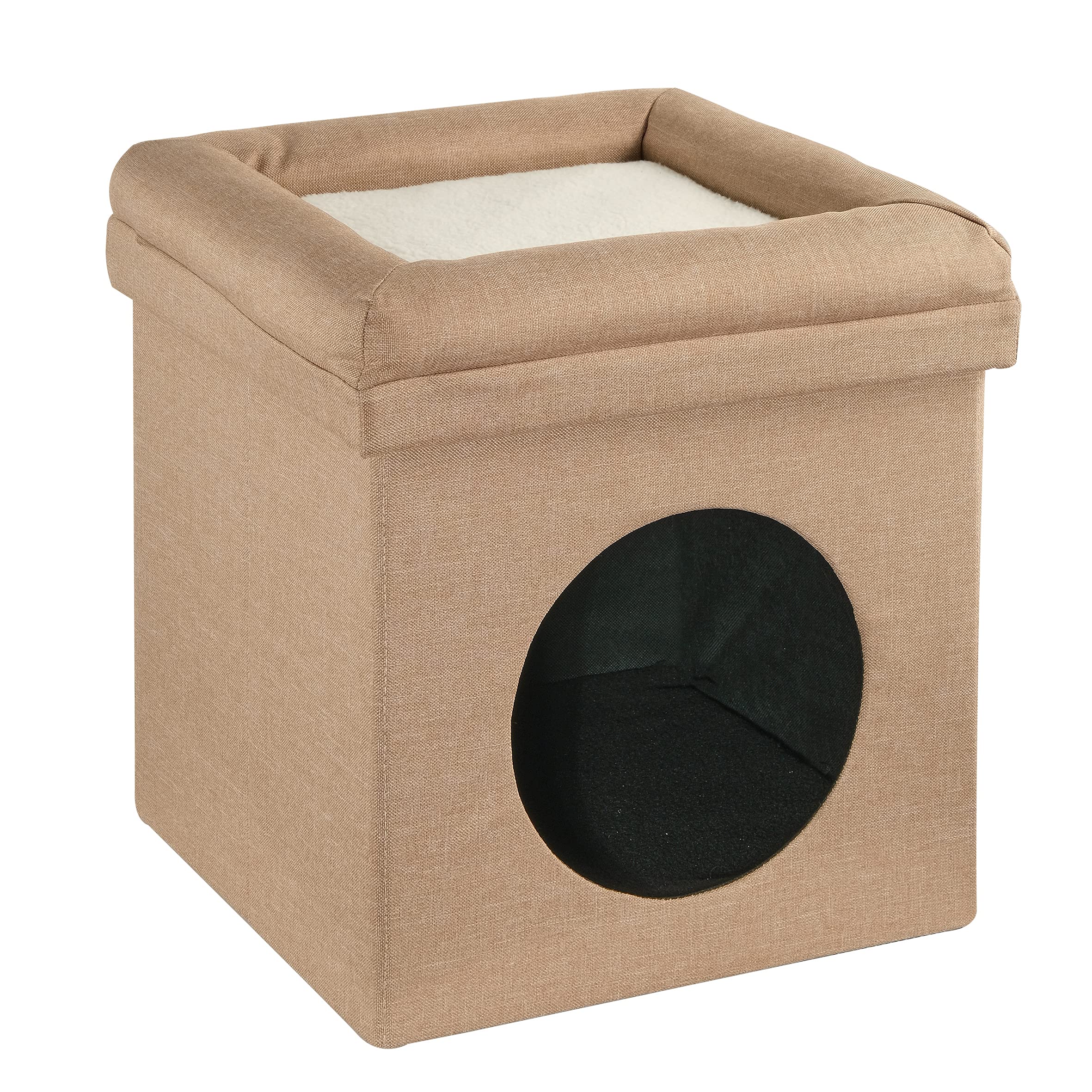 baroni-home-pet-panier-chien-chat-pliable-tourterelle-38x38x42 image 1