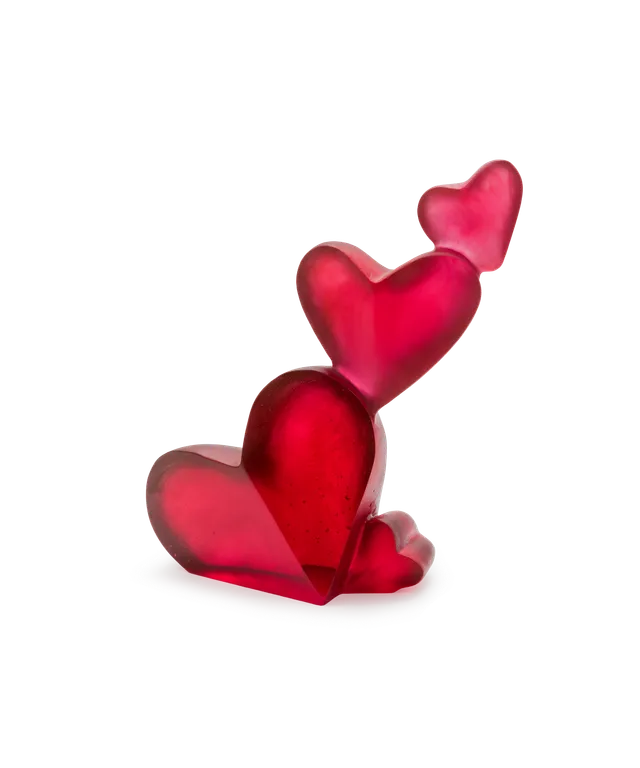 daum-d-coration-cristal-passion-objet-sculpt-rouge image 1