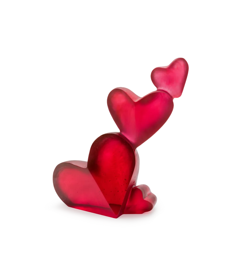 daum-d-coration-cristal-passion-objet-sculpt-rouge image 1