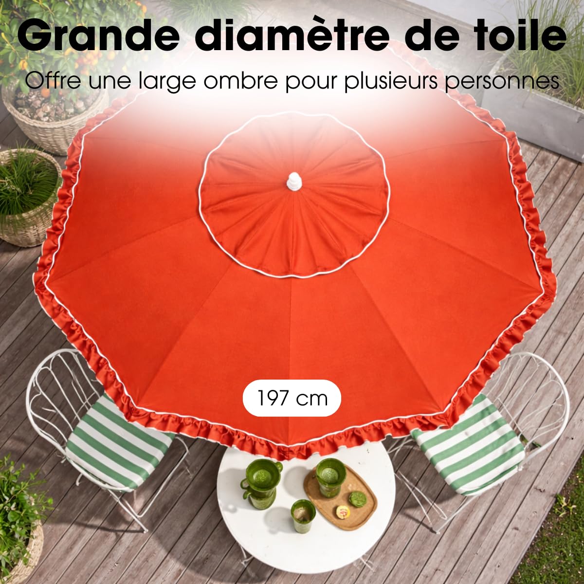 mica-decorations-parasol-inclinable-ray-jaune-rose-195-cm image 6