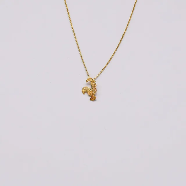 luisa-paix-o-bijoux-galo-i-collier-argent-dor-filigrane-coq image 1