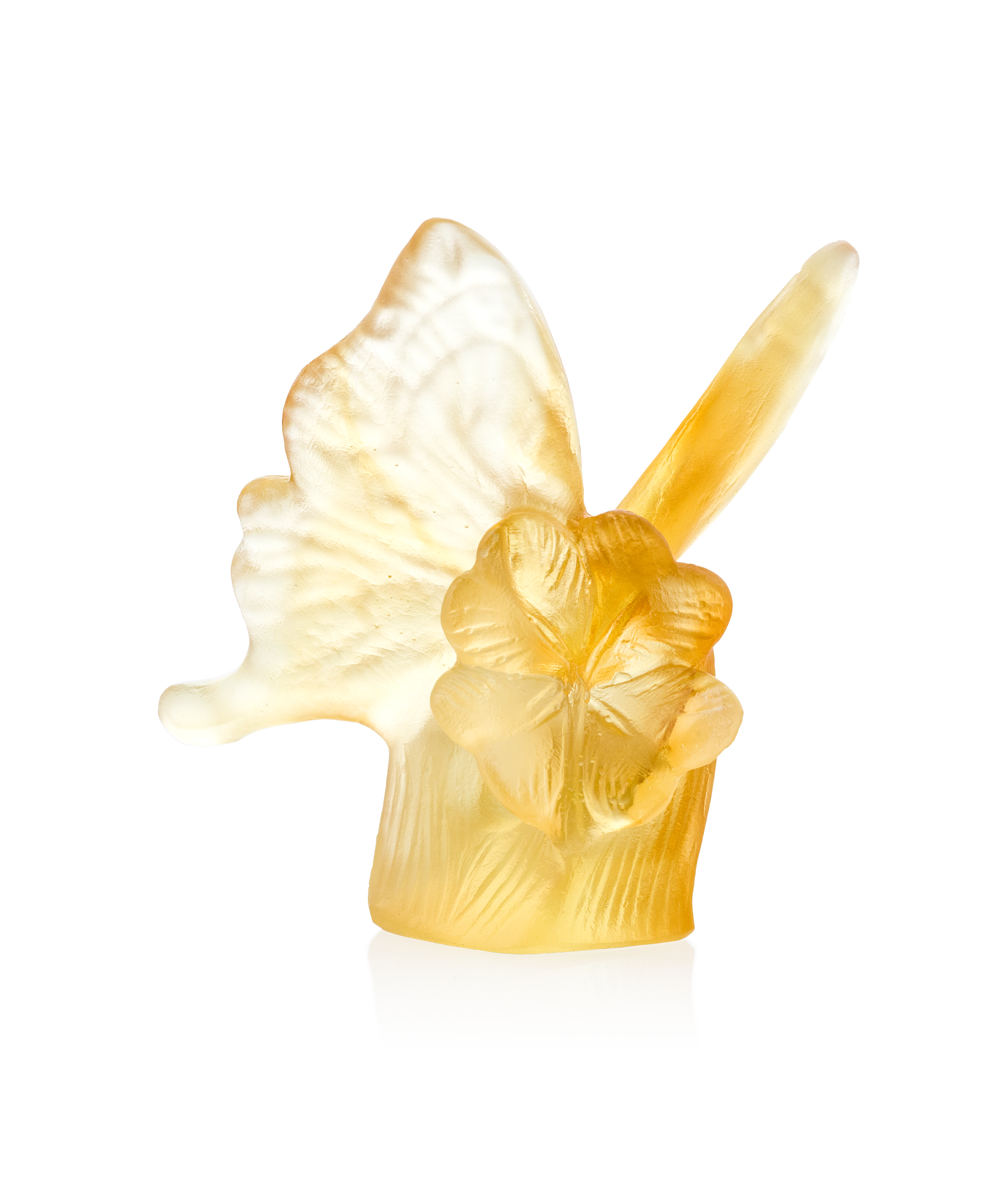 daum-univers-animalier-papillon-ambre-jaune-sculpture-p-te-de-verre image 3