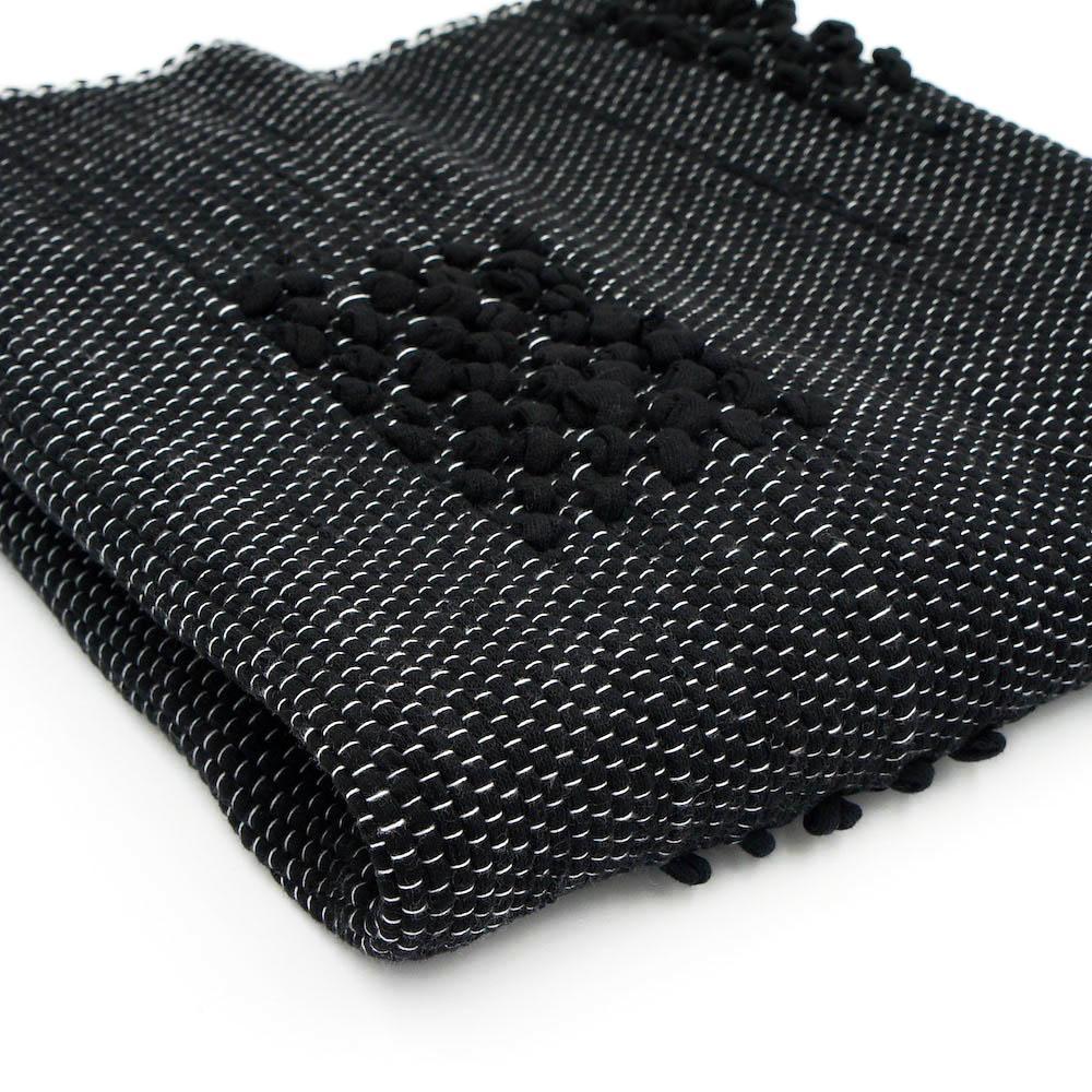 luisa-paix-o-tapis-coton-100x50-tapis-de-bain-noir-lavable image 4