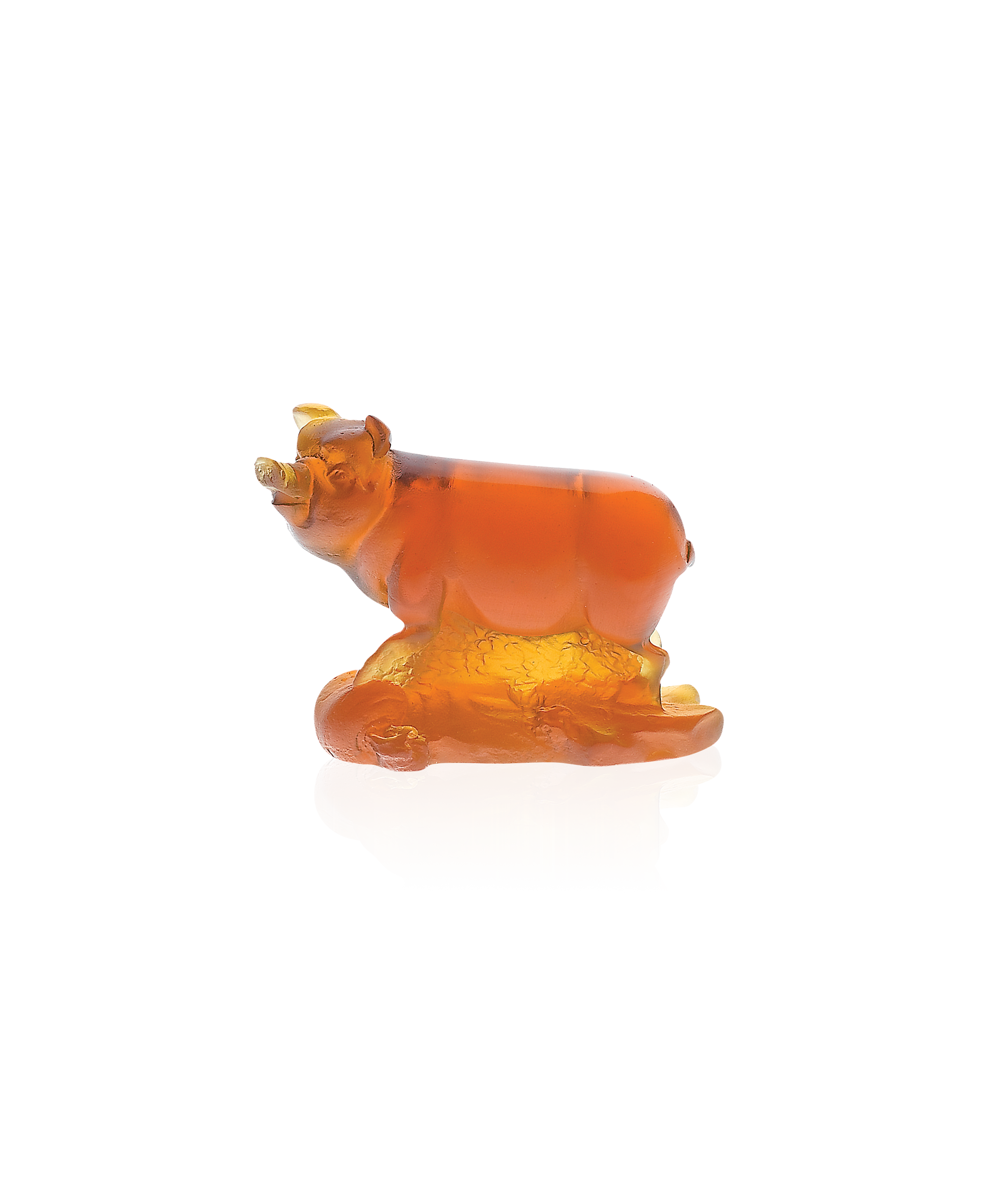 daum-univers-animalier-cochon-horoscope-sculpture-ambre image 1