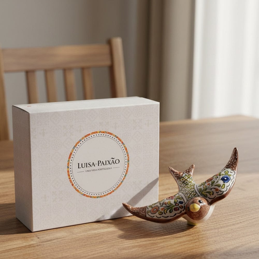 luisa-paix-o-coimbra-hirondelle-c-ramique-multicolore-coffret-12-cm image 2