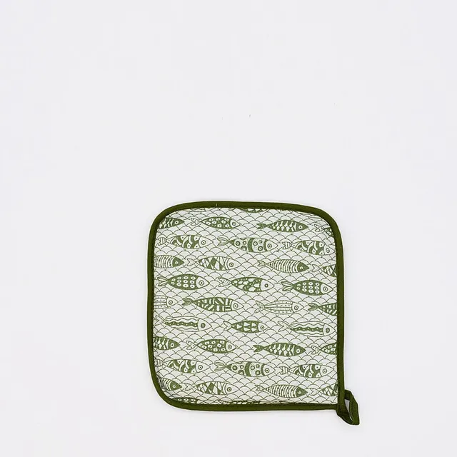 luisa-paix-o-sardinhas-manique-coton-vert-16x28-cm image 1