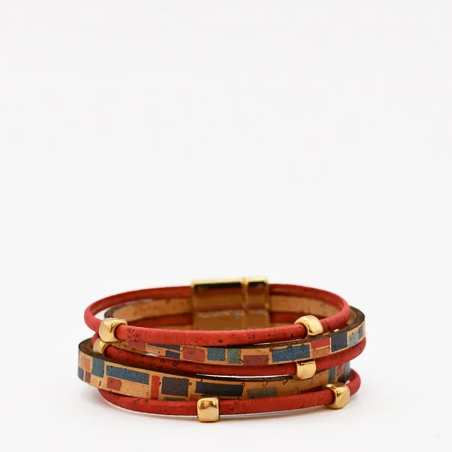luisa-paix-o-bracelet-li-ge-naturel-4-lani-res-dor-21-cm image 1