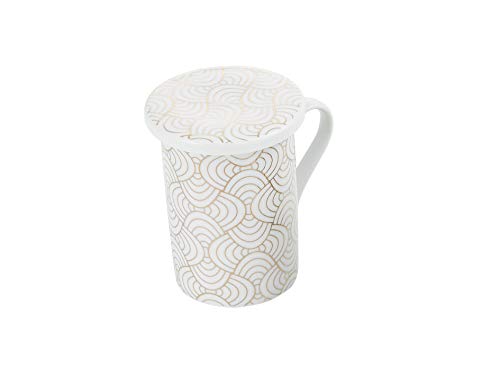 baroni-home-cucina-tasse-th-filtre-blanc-or-11-cm image 5