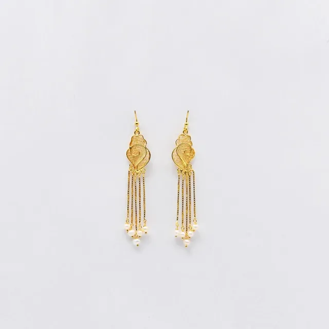 luisa-paix-o-filigrane-boucles-d-oreilles-argent-dor-6cm image 1