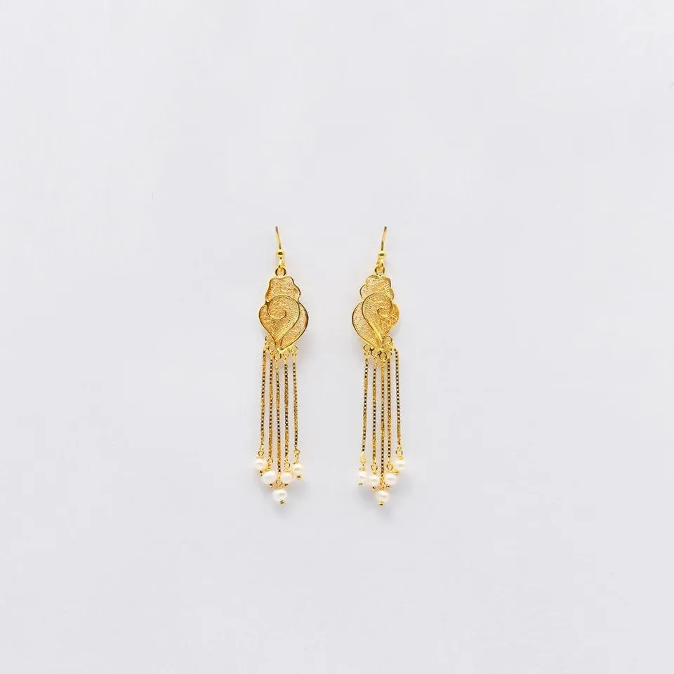 luisa-paix-o-filigrane-boucles-d-oreilles-argent-dor-6cm image 1