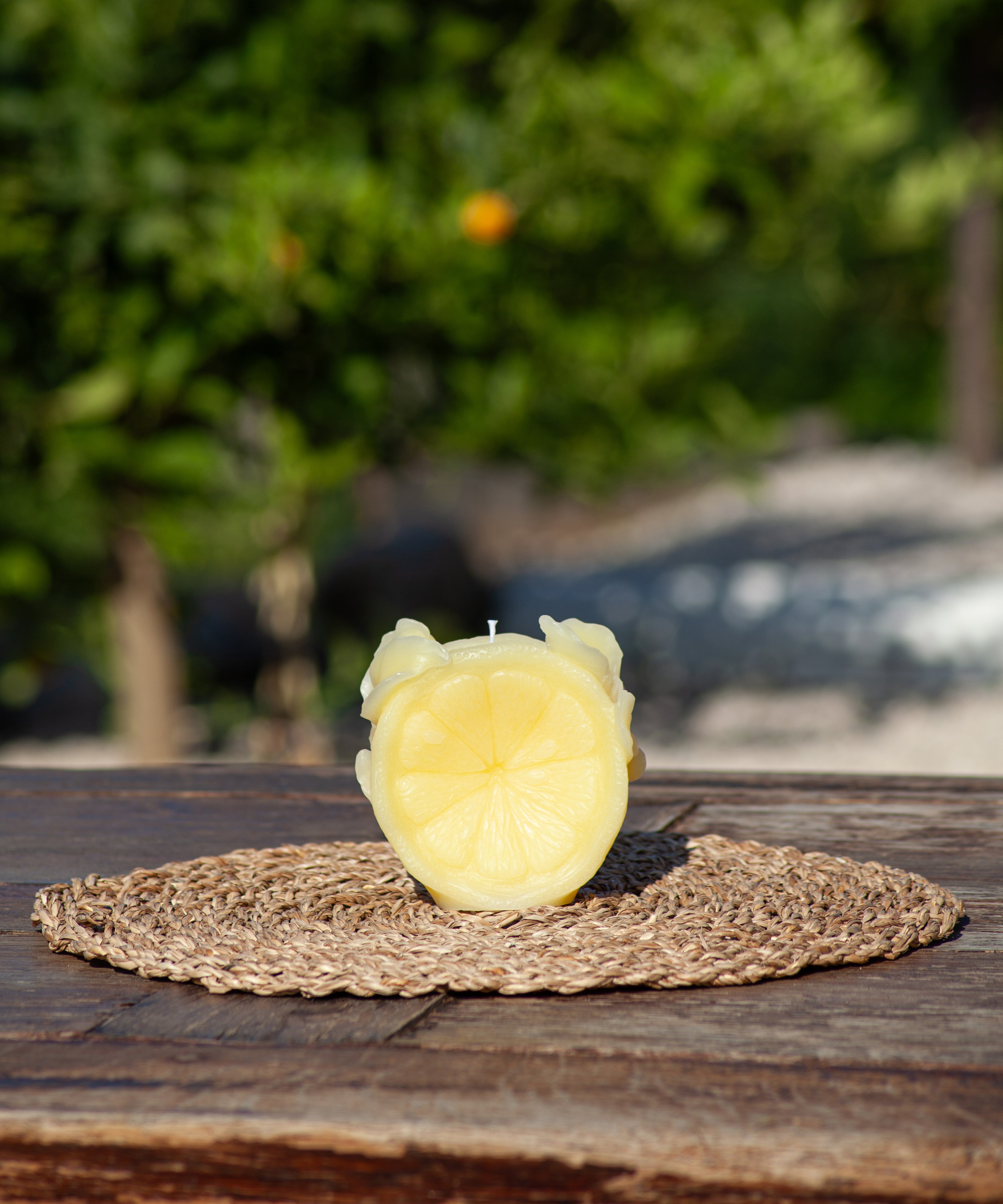 daum-d-coration-cristal-citrus-bougie-jaune image 4