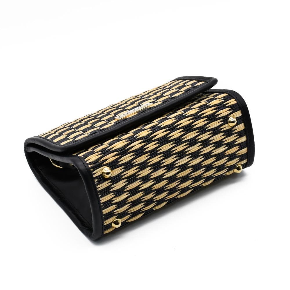 luisa-paix-o-accessoires-du-portugal-sac-pochette-jonc-noir-23cm image 3