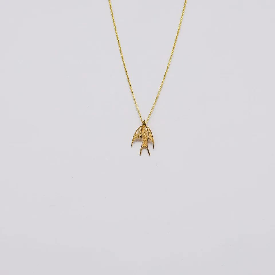 luisa-paix-o-collier-andorinha-hirondelle-argent-dor-45cm image 1