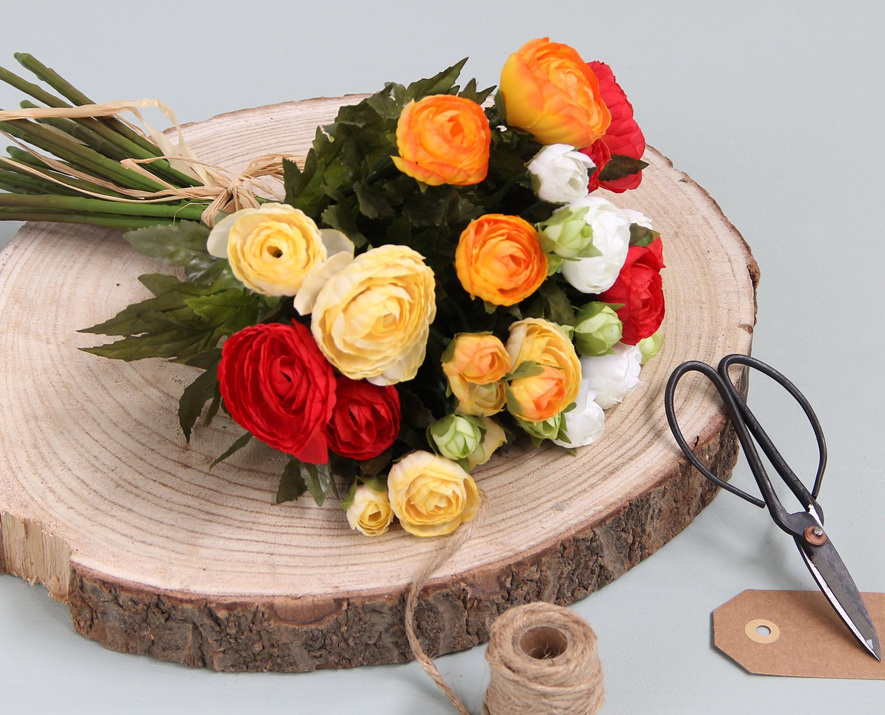 mica-decorations-renoncule-bouquet-fleurs-artificielles-orange-35-cm image 6