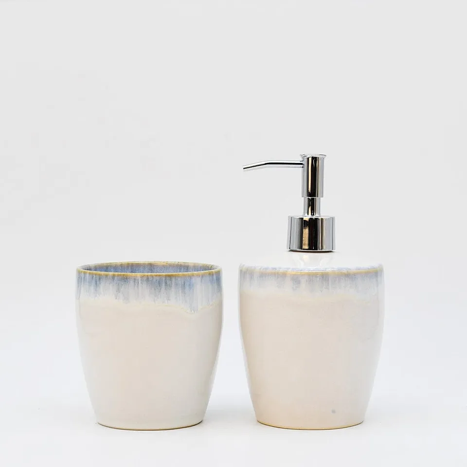 luisa-paix-o-brisa-set-salle-de-bain-gr-s-blanc-bleu-2-pi-ces image 1
