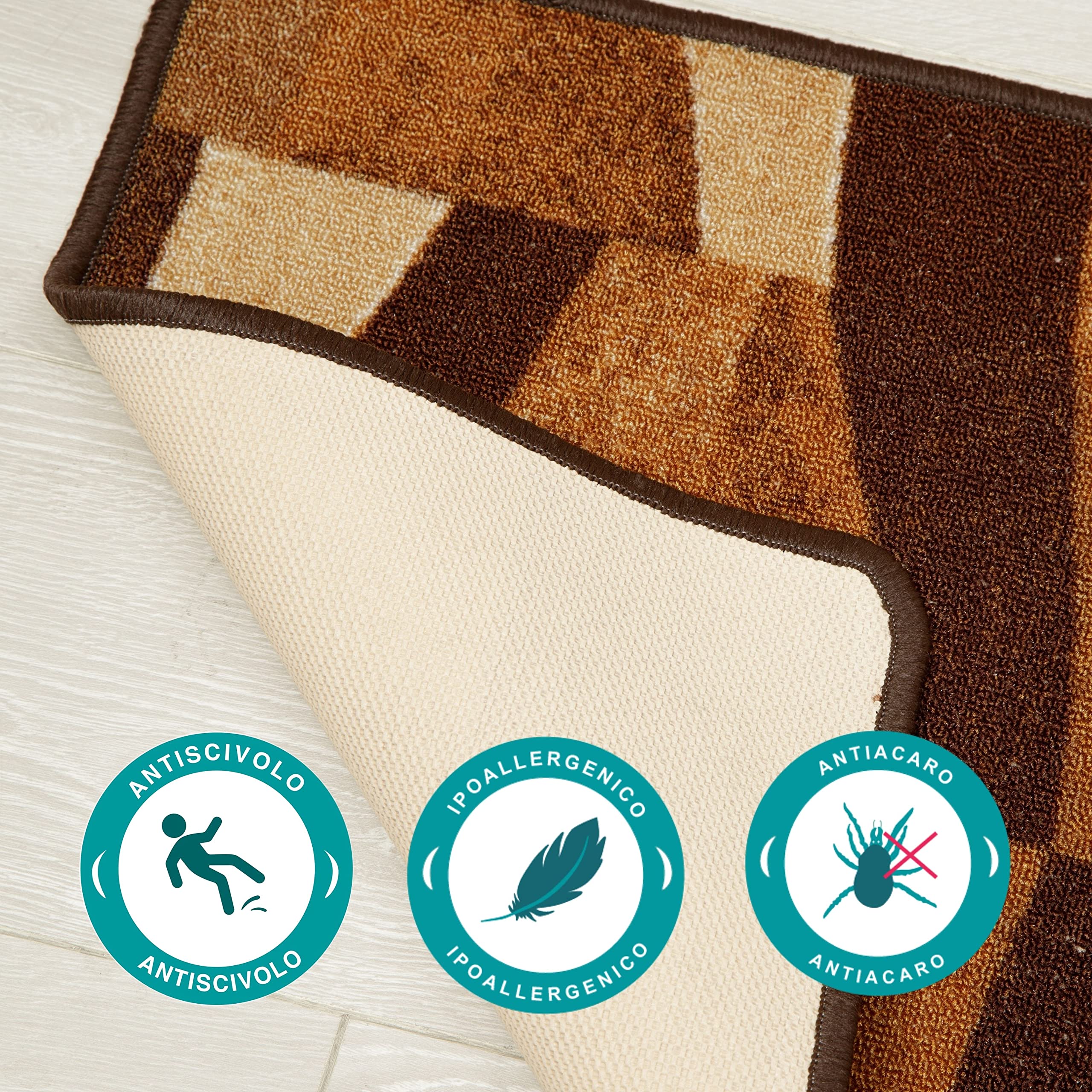 baroni-home-cucina-tapis-cuisine-57x140-cm-marron-g-om-trique image 4