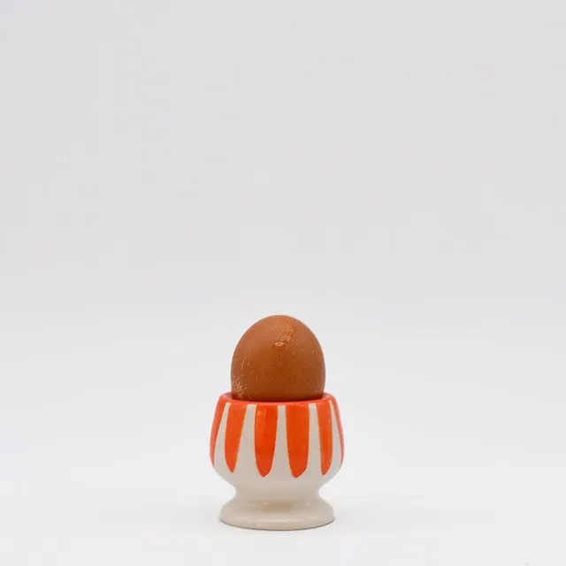 luisa-paix-o-costa-nova-mar-coquetier-orange-ray-artisanal image 1