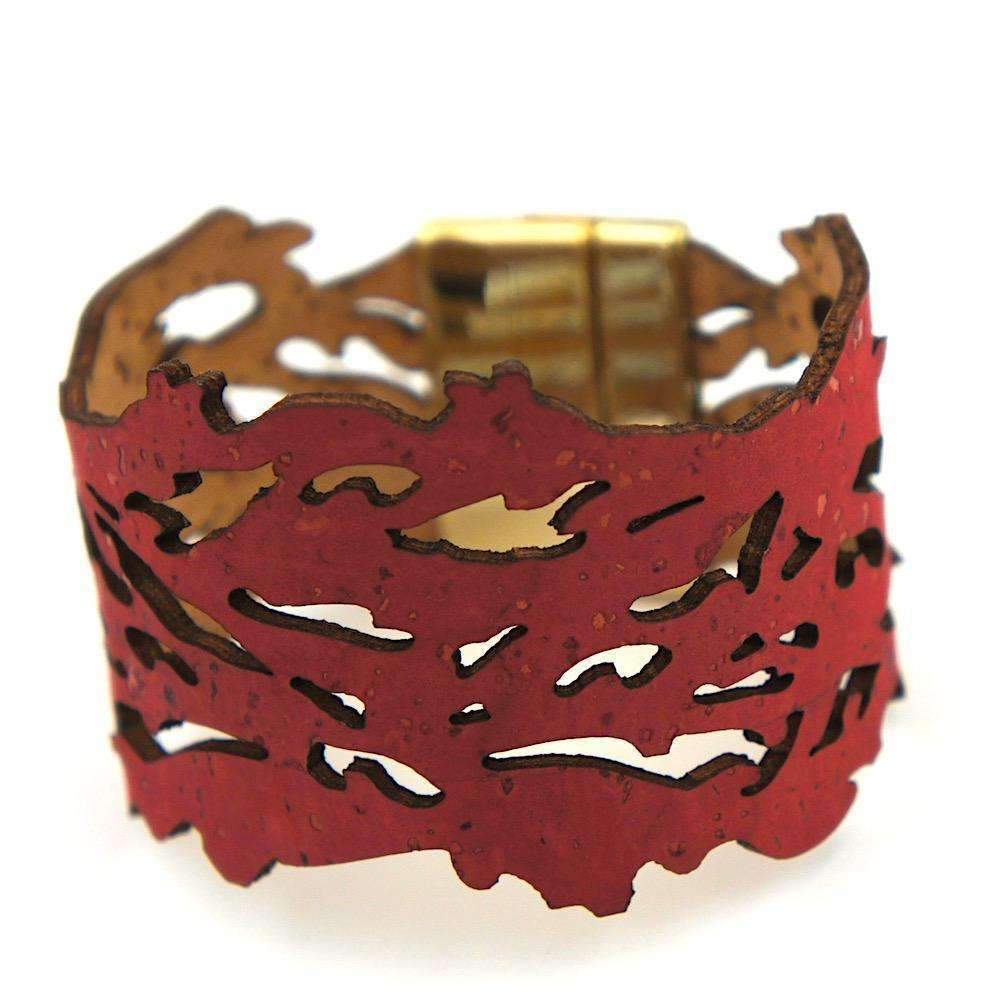 luisa-paix-o-bracelet-li-ge-vibrant-sea-rouge-18-5-cm image 3