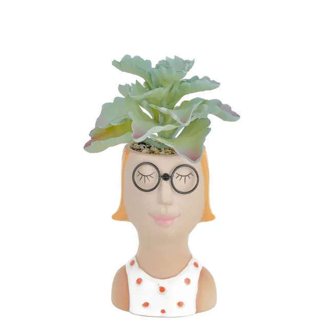 baroni-home-decorazioni-vase-c-ramique-lunettes-9x7-5x13-cm image 1