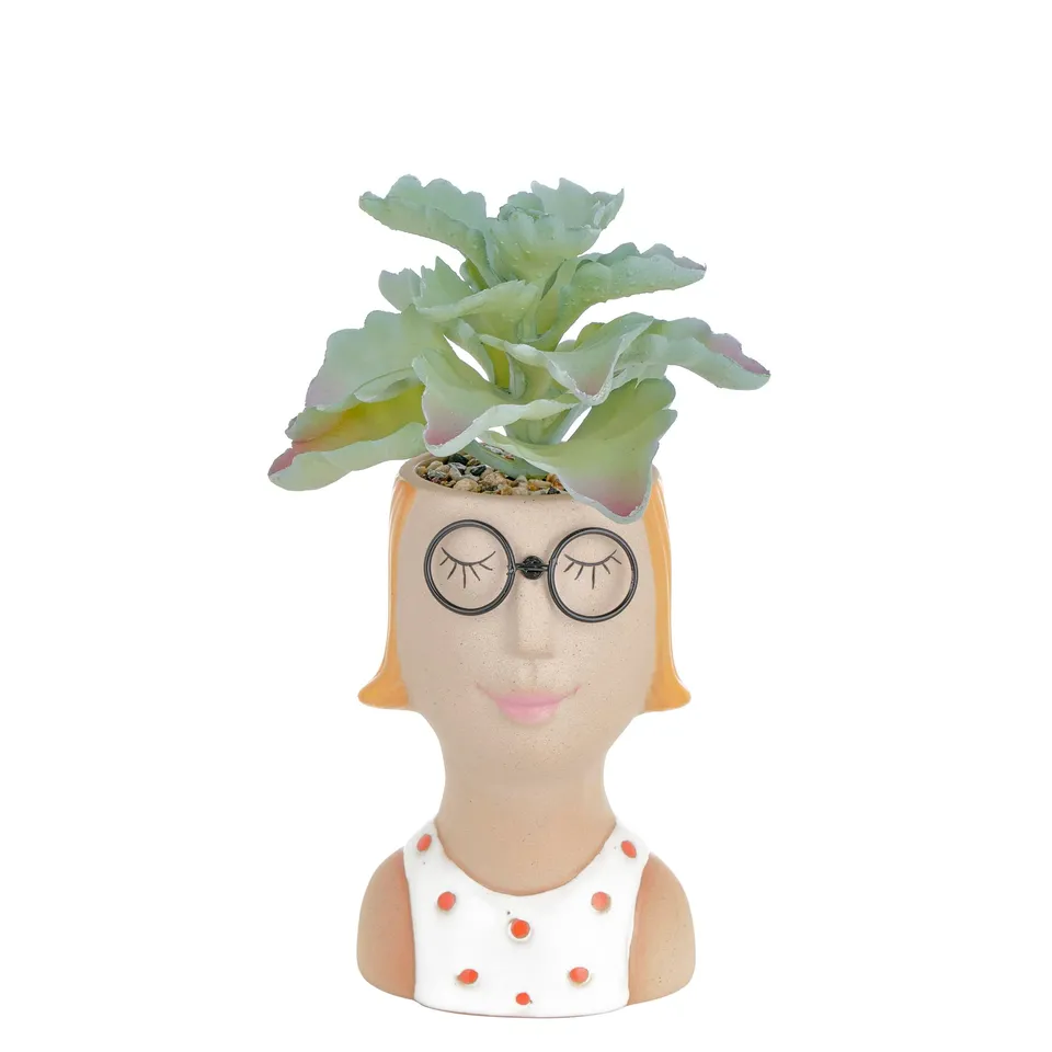 baroni-home-decorazioni-vase-c-ramique-lunettes-9x7-5x13-cm image 1