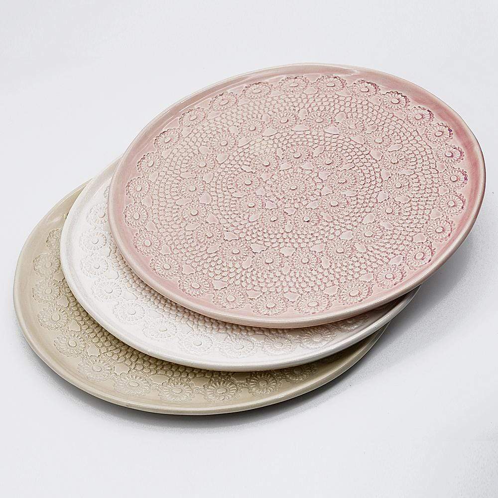luisa-paix-o-flores-assiette-c-ramique-rose-27cm-artisanale-main image 5