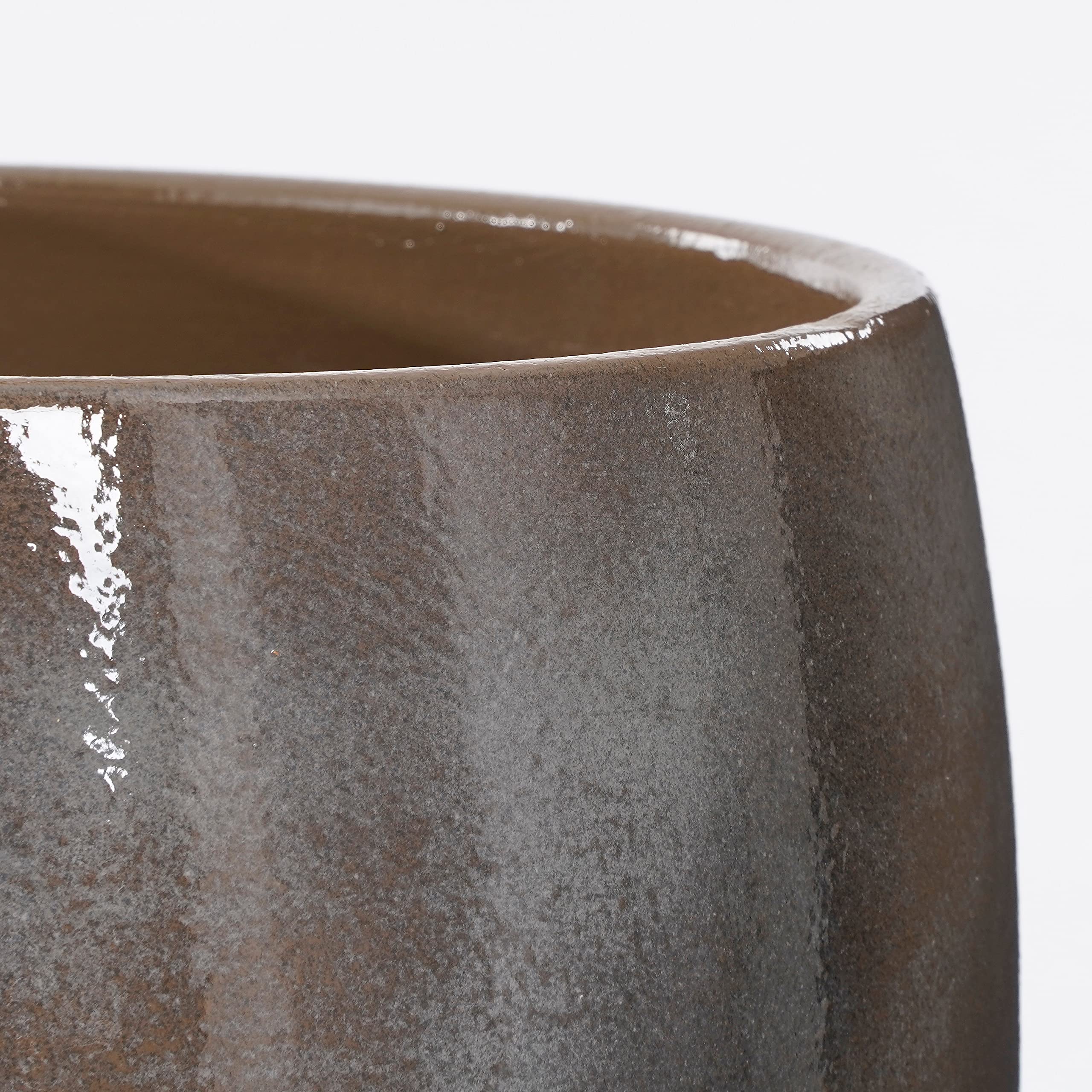 mica-decorations-lester-pot-fleurs-gris-h26-x-28-cm-terre-cuite image 2