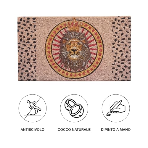 baroni-home-tessile-casa-paillasson-lion-70x40-cm-coco image 8