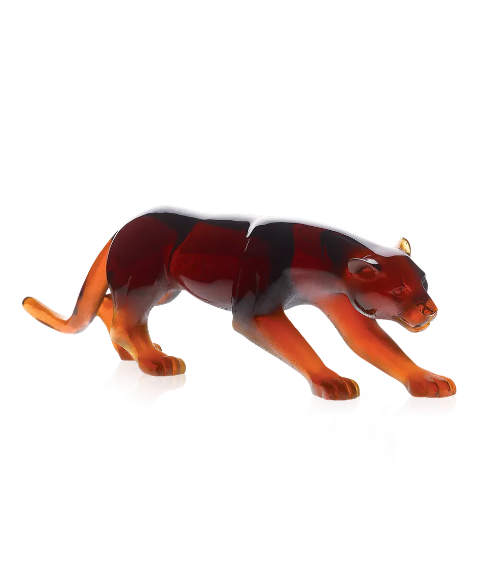 daum-panth-re-sculpture-ambre-cristal-animal image 1
