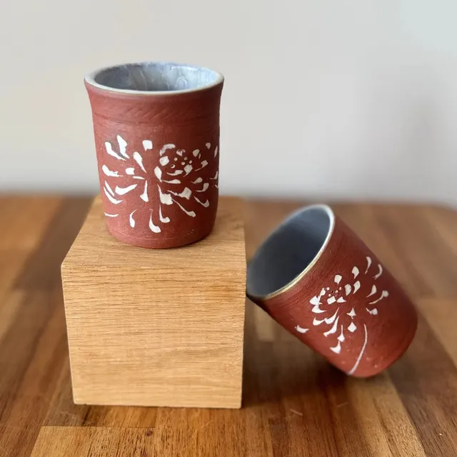 l-atelier-c-grains-de-riz-duo-tasses-gr-s-rouge-15-cl image 1