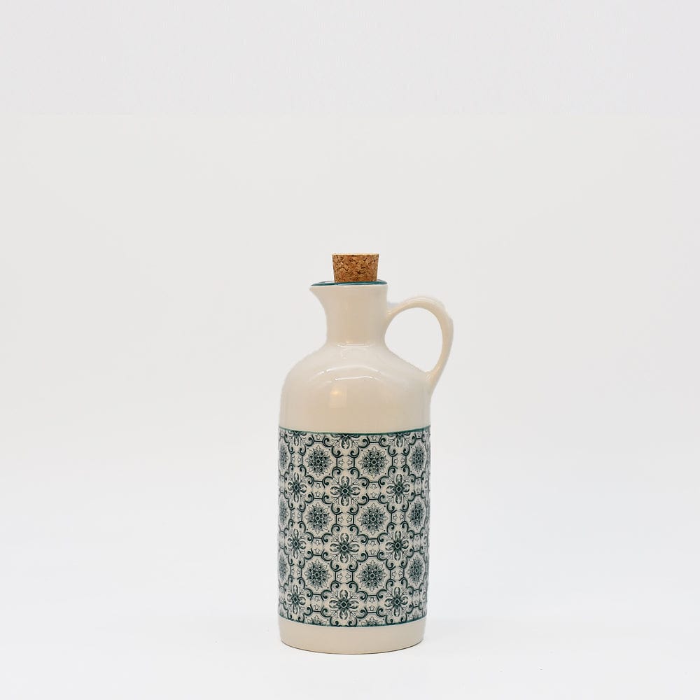 luisa-paix-o-padr-o-carafe-huile-c-ramique-verte-500-ml image 1