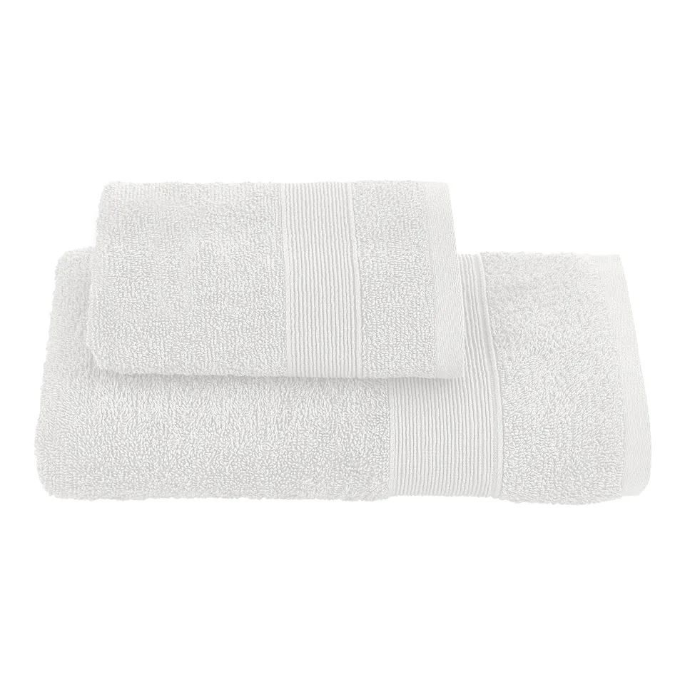 baroni-home-tessile-bagno-lot-2-serviettes-coton-blanc-55x100 image 1