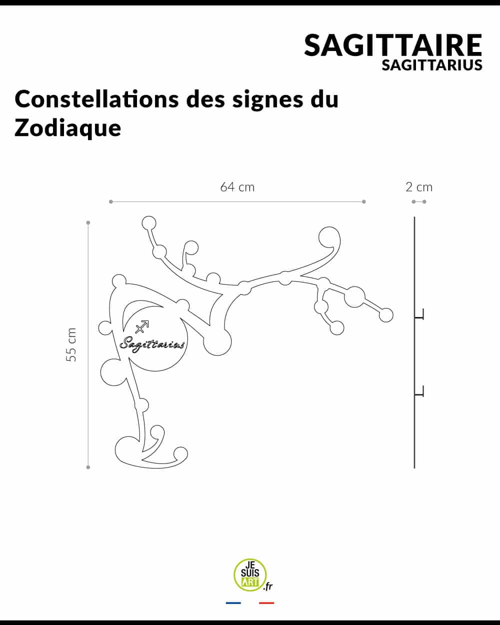 je-suis-art-signes-du-zodiaque-sagittaire-d-coration-murale-m-tal image 5