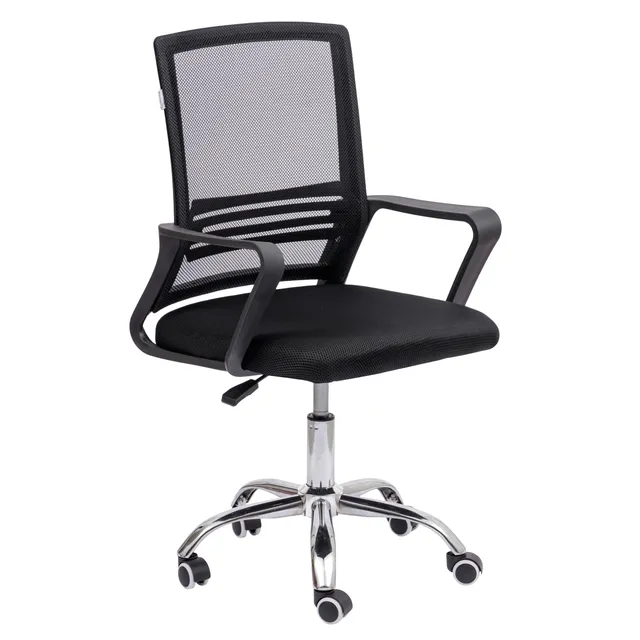baroni-home-sedie-chaise-de-bureau-version-classique-noire image 1