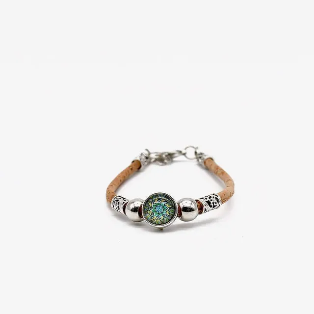 luisa-paix-o-azulejo-bracelet-li-ge-jaune-et-bleu-ajustable image 1