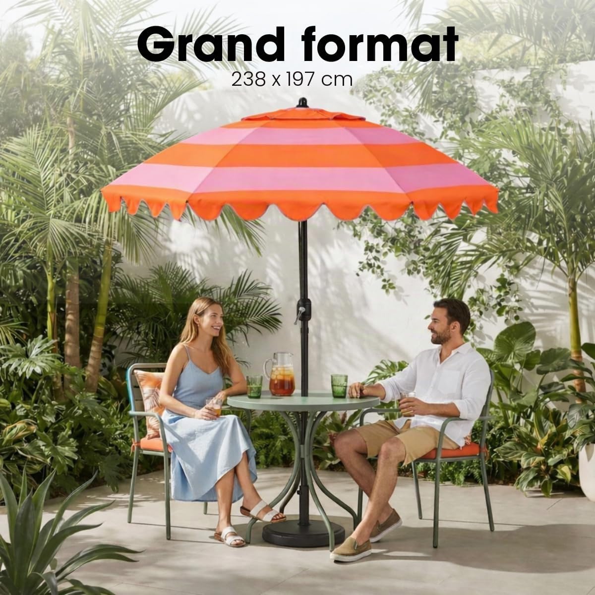 mica-decorations-kelly-parasol-ray-orange-avec-housse image 4