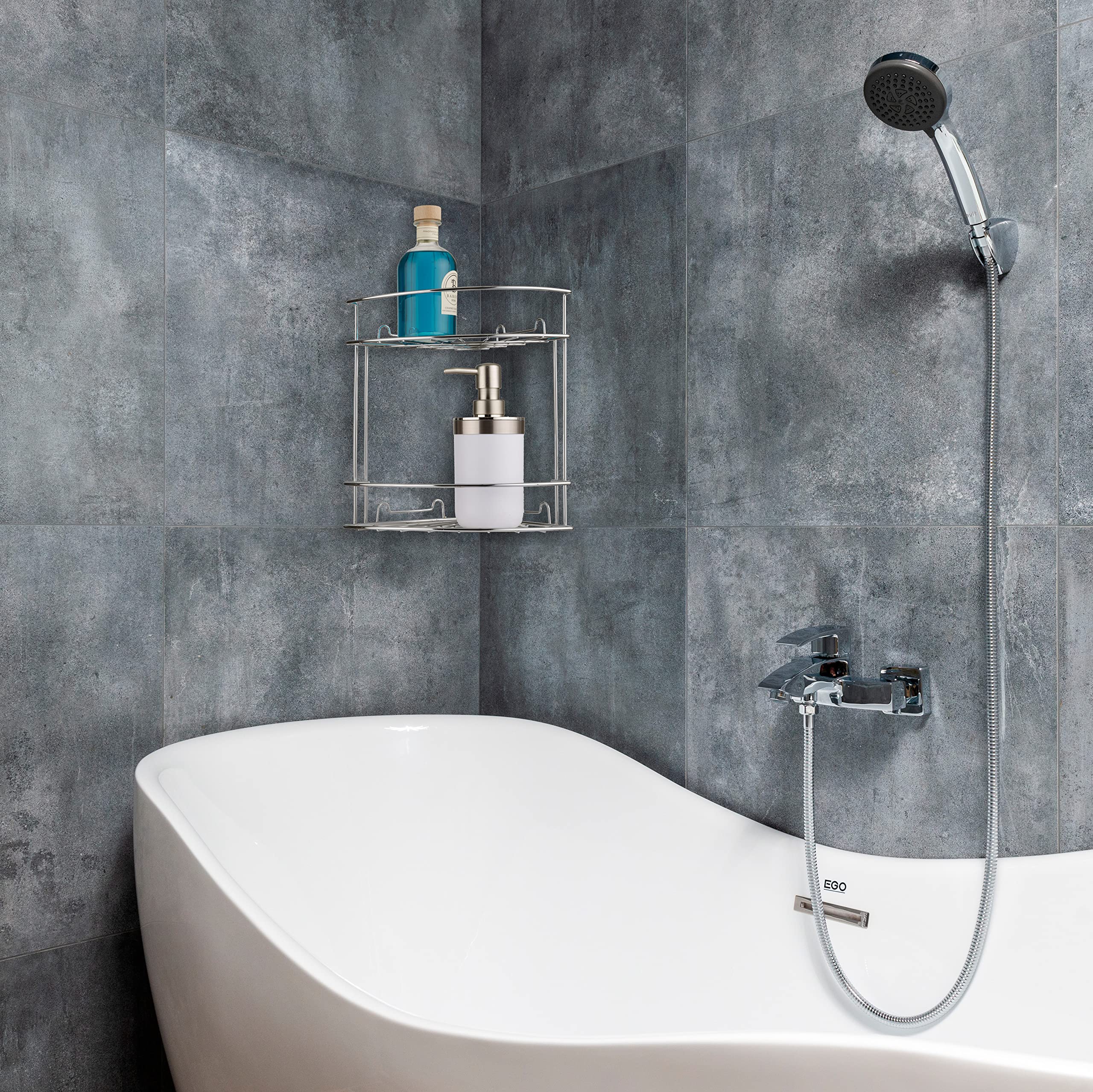 baroni-home-tutto-bagno-tag-re-douche-angle-acier-18x18x25-cm image 2