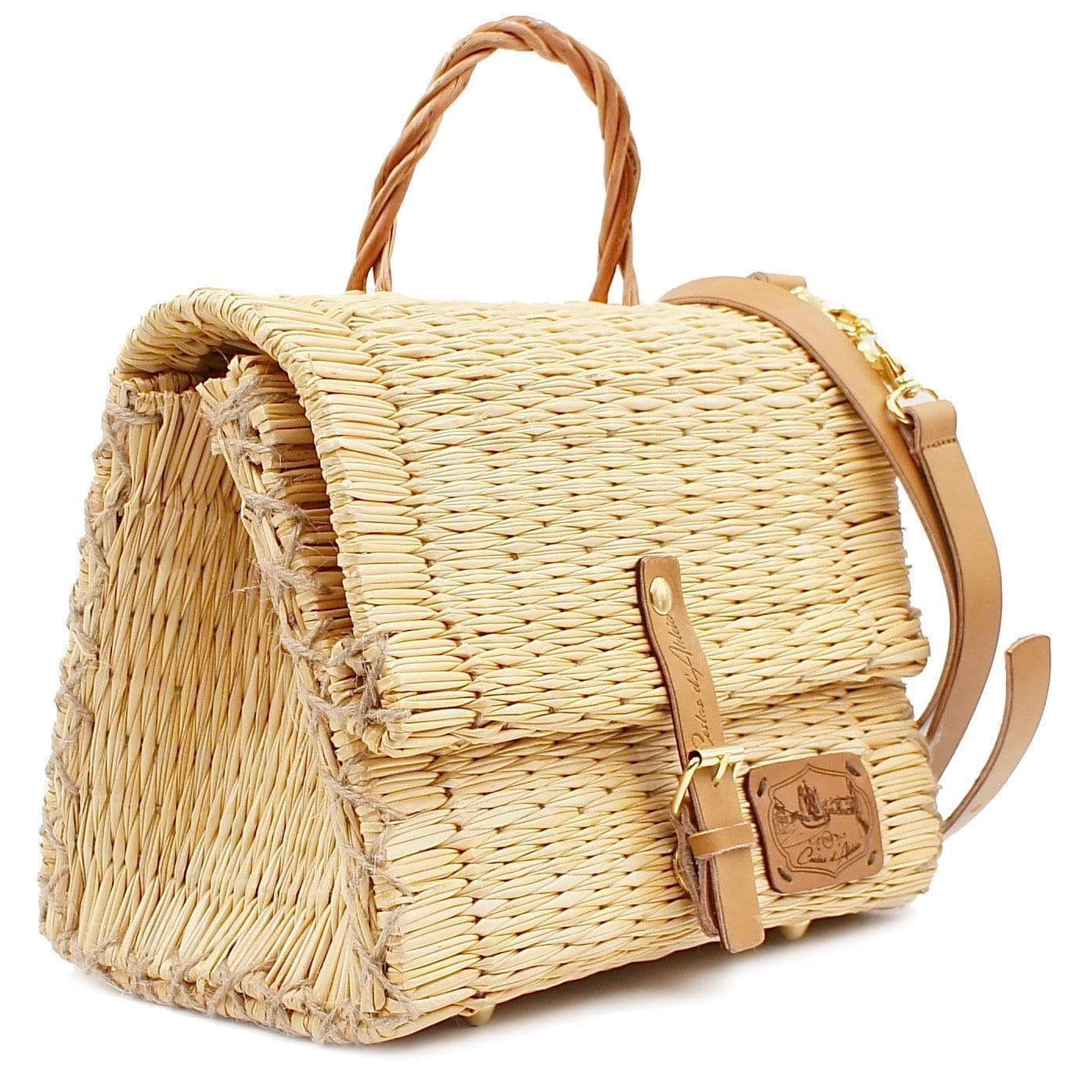 luisa-paix-o-sac-cartable-jonc-naturel-cuir-30-cm image 4