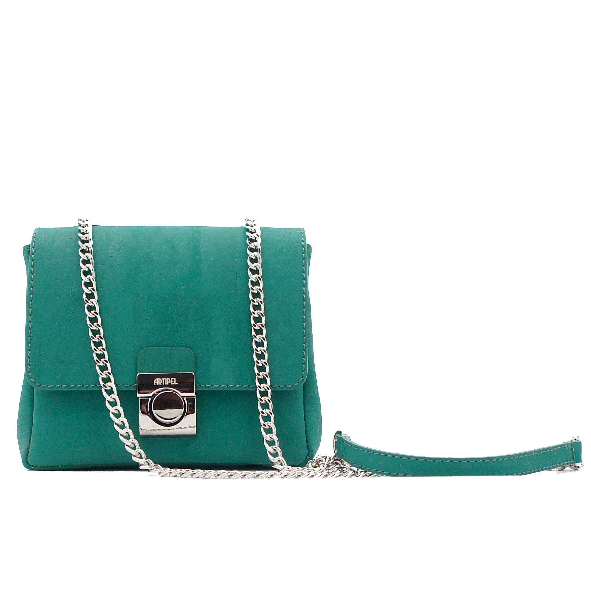 luisa-paix-o-accessoires-du-portugal-mini-besace-li-ge-vert-gourmette image 3